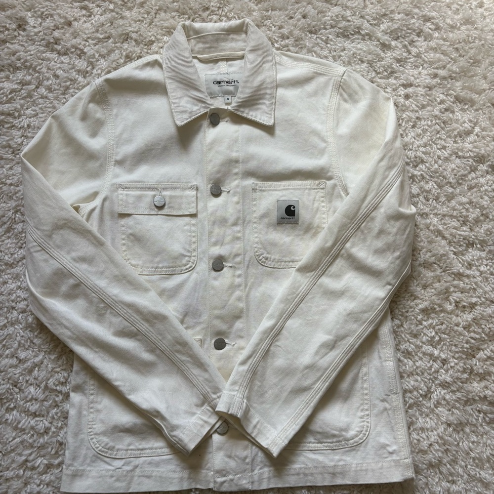 White Carhartt WIP Michigan Jacket. Size S.